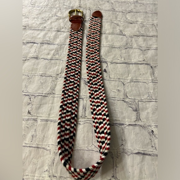 TALBOTS GENUINE LEATHER MADE IN TAWAIN WOMENS BELT MULTIPLE BRAIDED STRETCH S - Picture 8 of 8